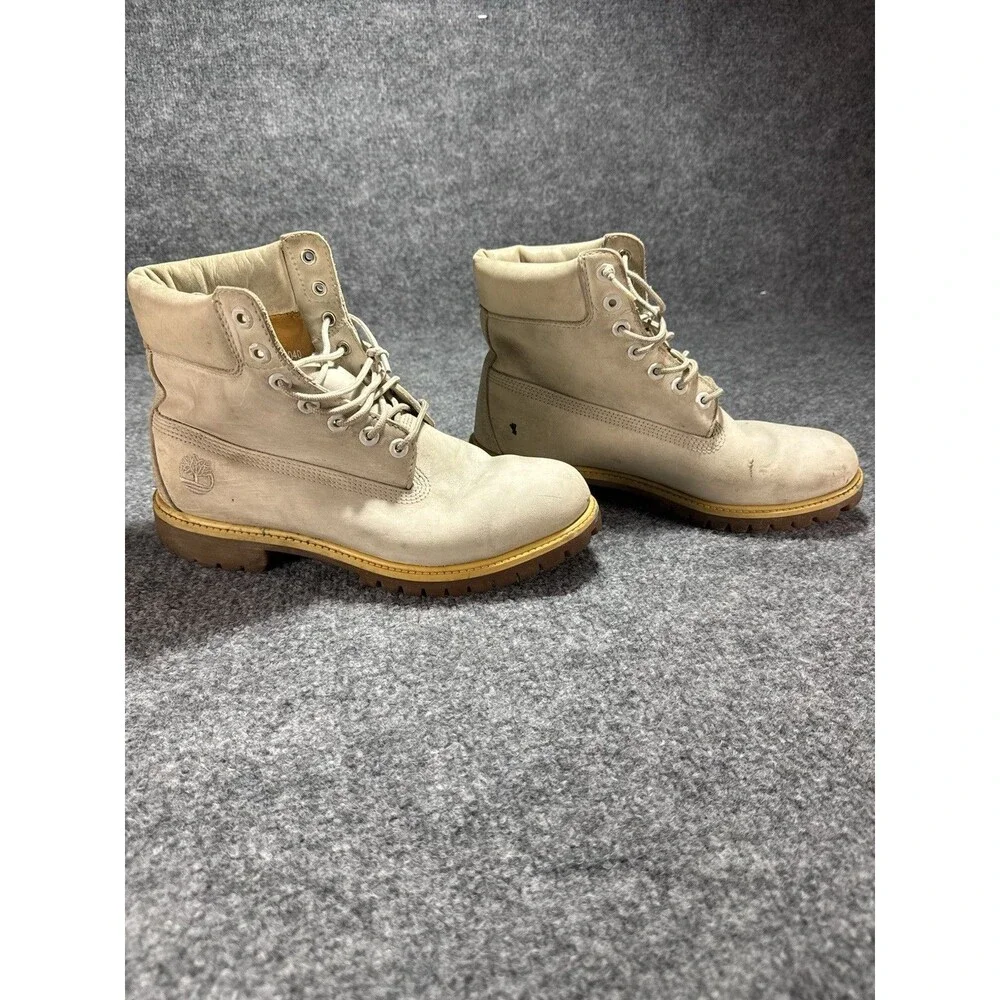 Timberland A180L 6-Inch Premium Boots–Men’s 9.5M–Fair Condition (Tongue Damage)